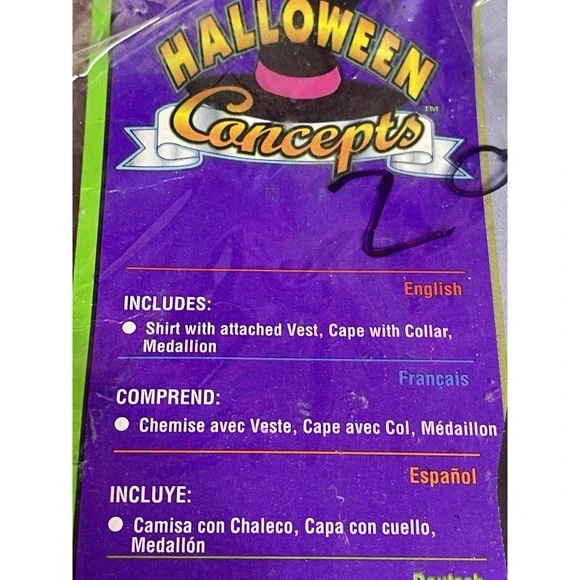 Classic Vampire Adult Men Costume‎ Standard/one Size - Picture 4 of 5